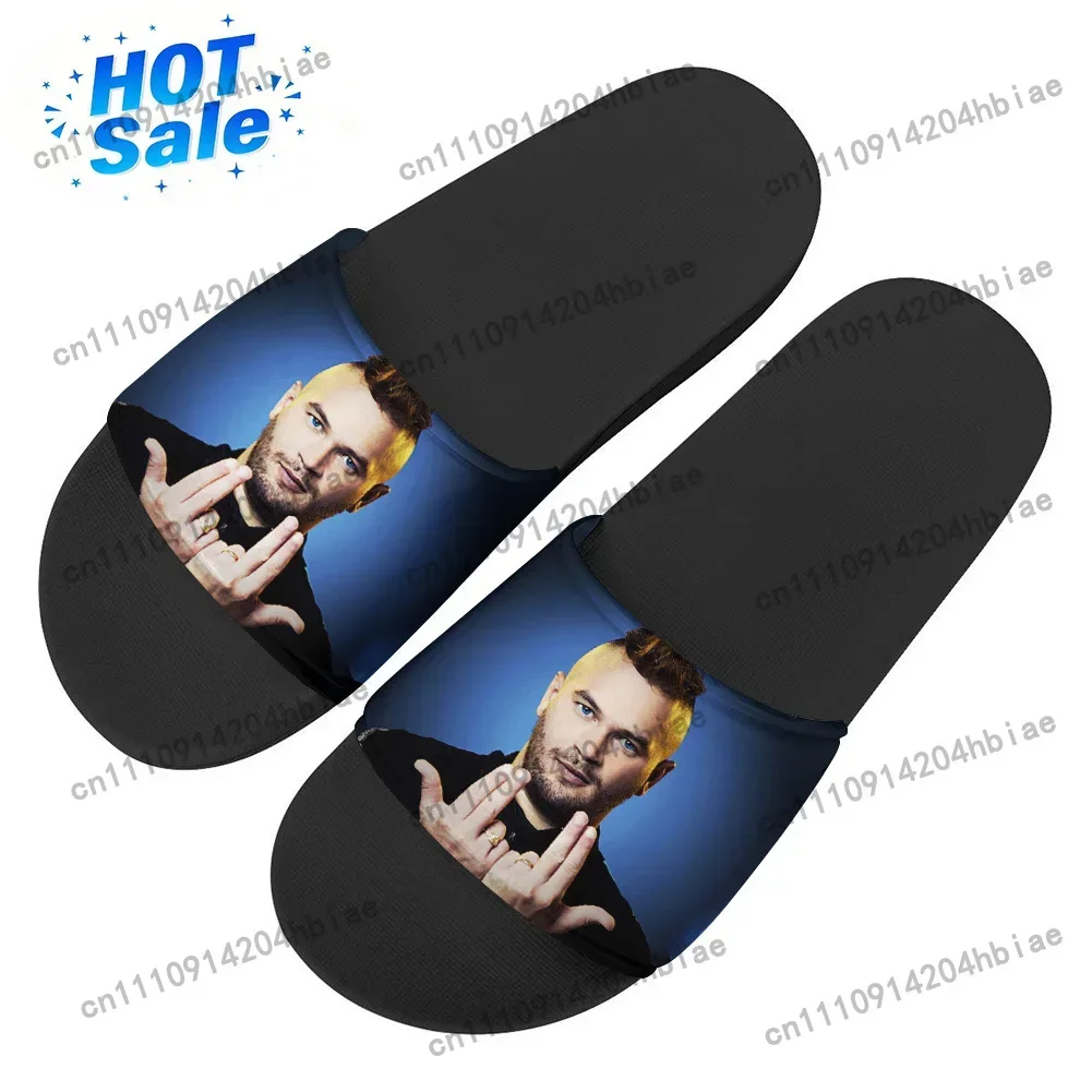 Rapper JUL C'est Pas Des Lol Flip Flops Home Slipper Men Women Teenager Family Slippers Bathroom Pool Casual Sandals Custom Shoe