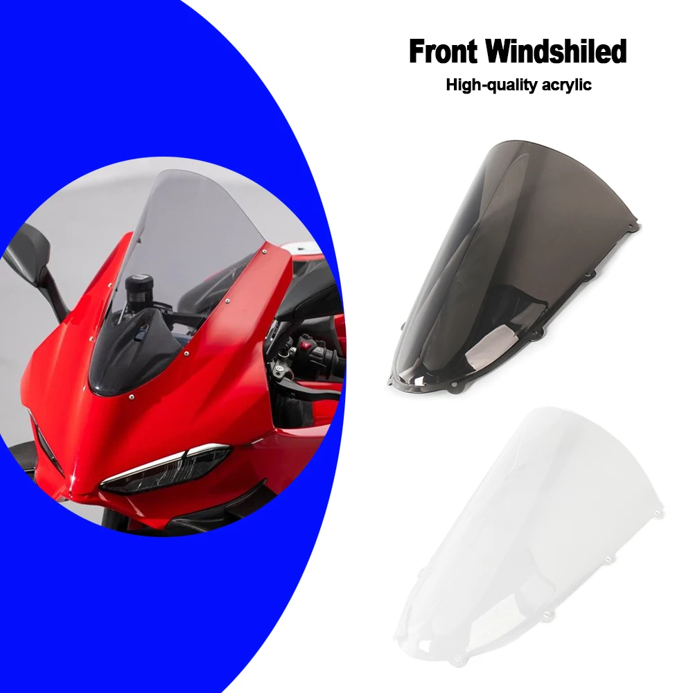 

For Ducati Panigale V4 V4S V4R 2025 Motorcycle Windshield Windscreen Screen Protector Fairing Deflector Height Wind Deflector