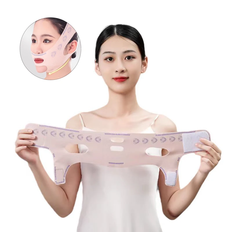 Reusable Lifting Bandage Chin Slimming Strap V Line Shaping Mask Breathable Fabric Facial Slimming Band Sleep Shaper Mask