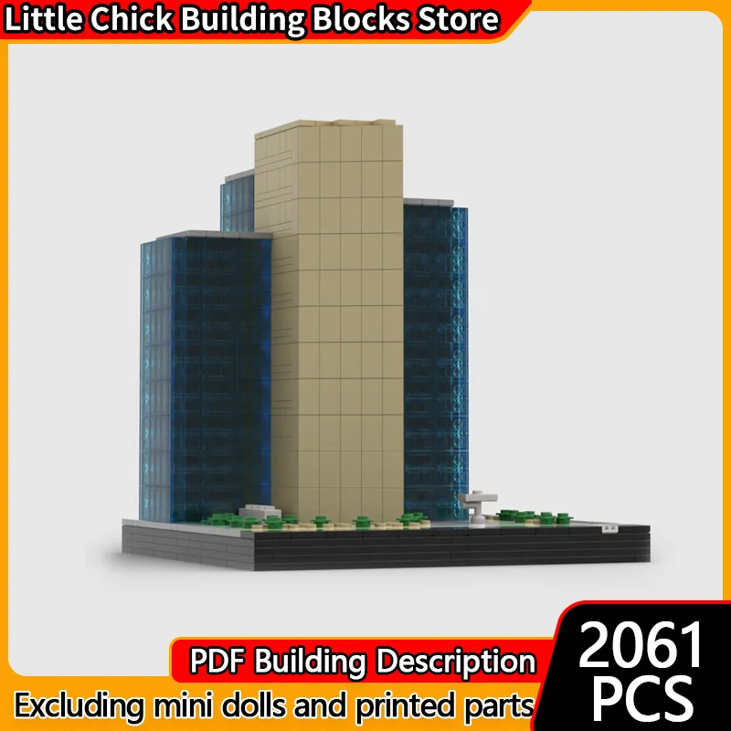 

Модель City Street View MOC Building Bricks City Chase Tower Модульная технология Детские праздничные подарки Сборка игрушек Костюм