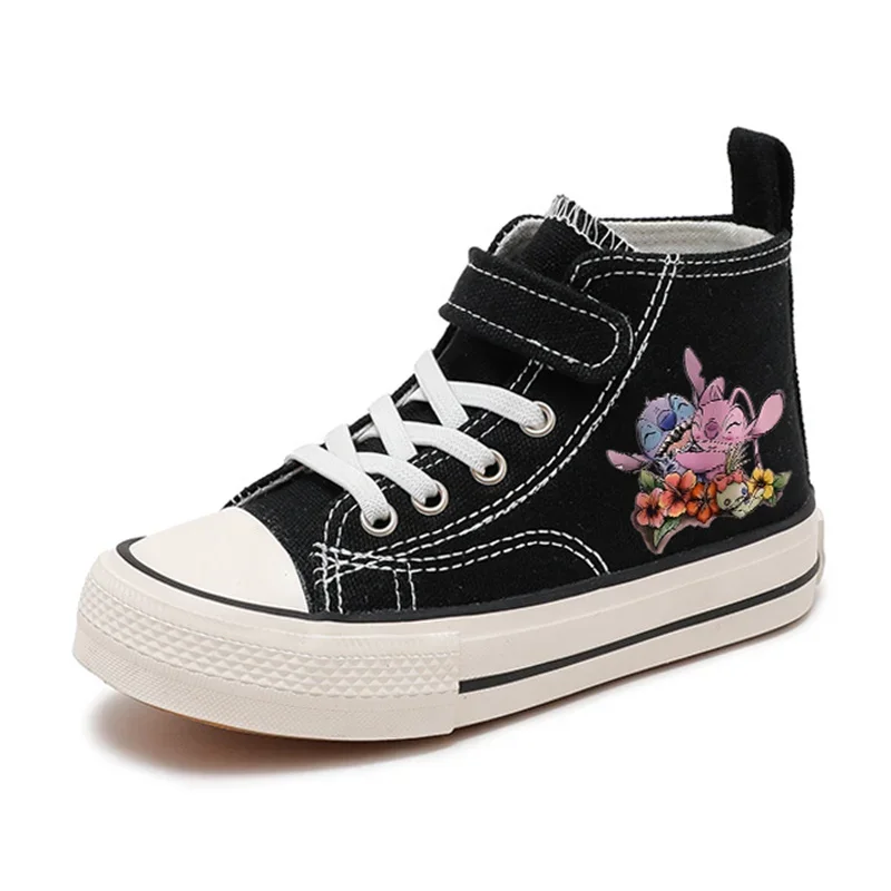 Girl  Boys kawaii Canvas Shoes Casual Cartoon Lilo Stitch Fashion Sport comfort Shoes Children  Print disney Boys Tennis Shoes