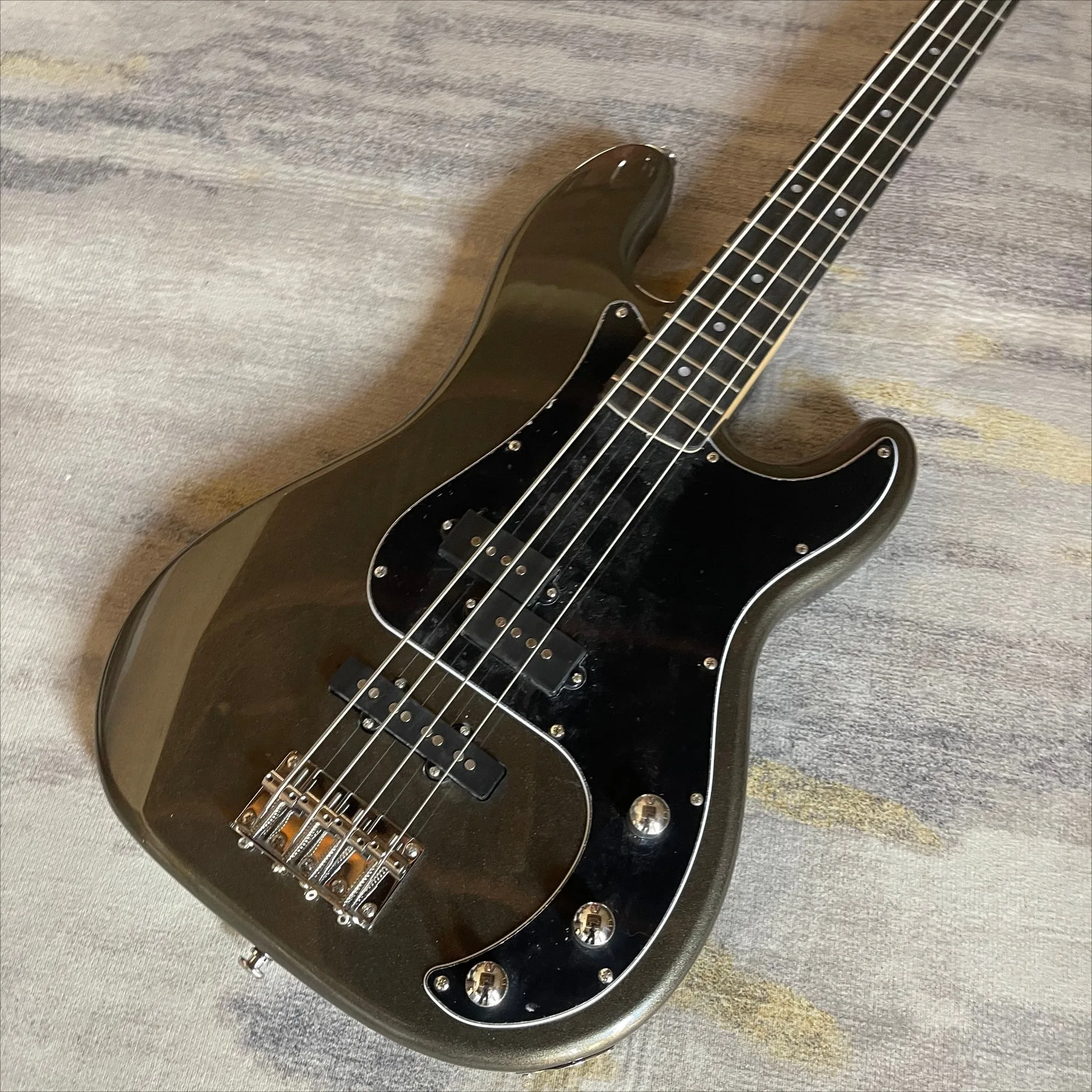 Metallic Dark Gray 4-String Bass Guitar  20Tone Alder Wood Body Scale Length 864mm Free Shipping Beginner-Friendly Gift - view 5