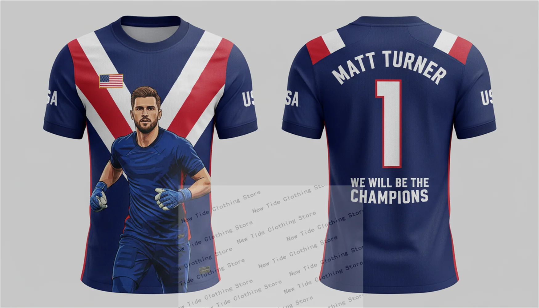 قميص We Will Be Champions 2026 Fan Soccer للرجال - قميص Team USA لكرة القدم - Ultimate Fan Wear Cheer in Style #4