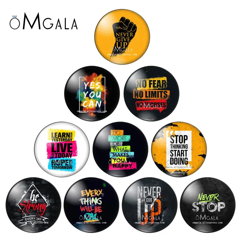 

Никогда не сдавайся, мы можем! Художественный текст, фраза, узор, 10 мм/12 мм/18 мм/20 мм/25 мм, круглый стеклянный кабошон с плоским дном, демонстрационный образец, фурнитура.