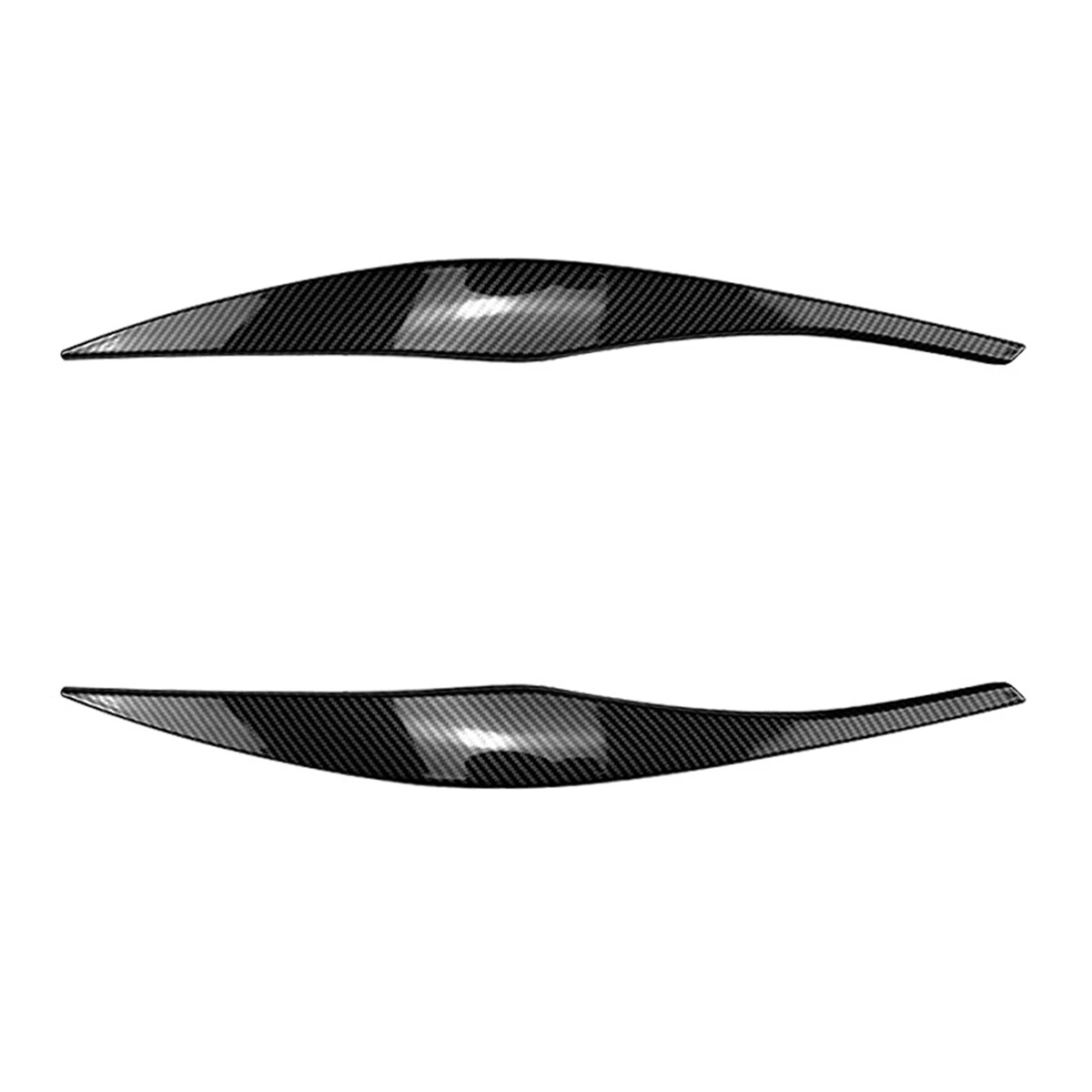 

For BMW 3-Series E90 E91 320I 330I 2005-2012 Front Headlight Cover Garnish Strip Eyebrow Cover Trim Sticker Carbon Fiber