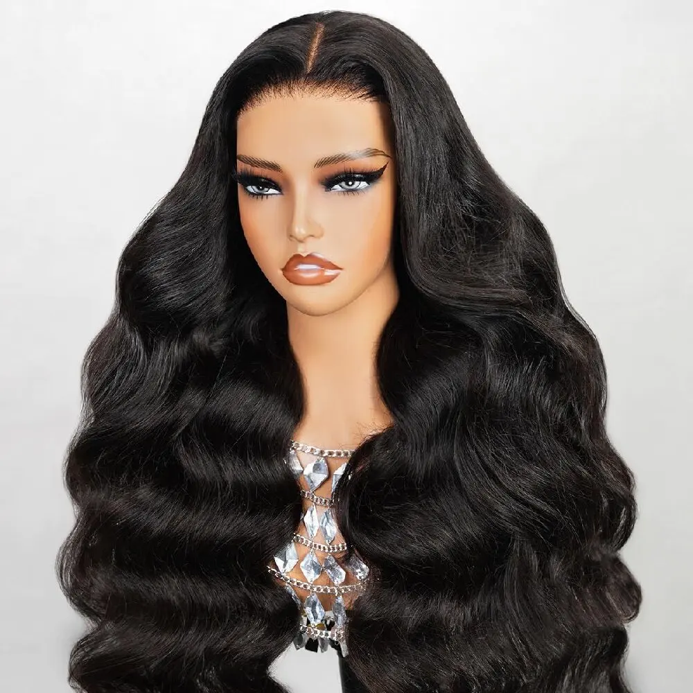 

40 42 дюйма Объемная волна 13x6 Парик фронта шнурка 200% Плотность Бразильский 5x5 Бесклеевой черный 13x6 Hd Прозрачный фронтальный парик человеческих волос