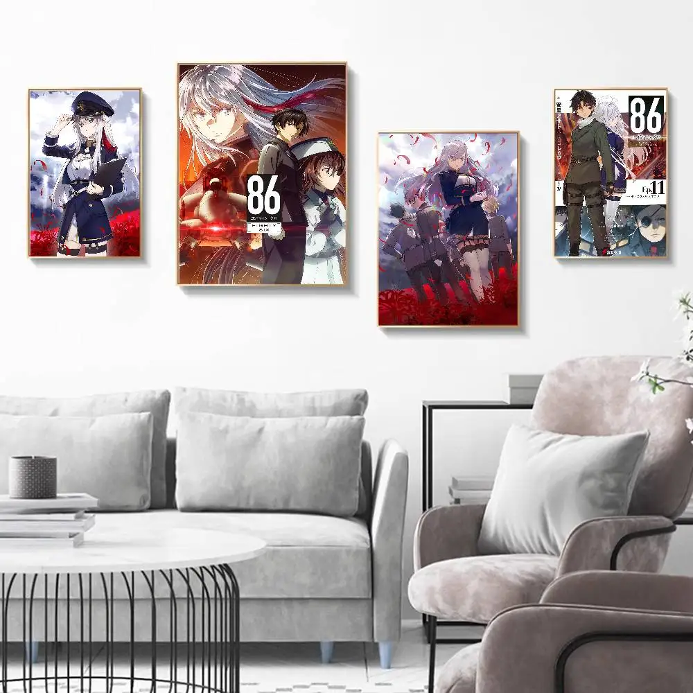 أنيمي 86 ستة وثمانون الملصقات خمر لزجة الرجعية كرافت ورقة ملصق DIY غرفة بار مقهى Kawaii غرفة ديكور