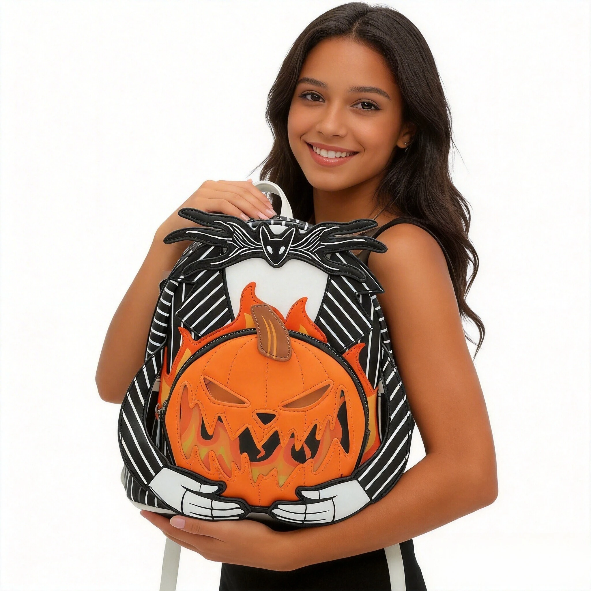 

Рюкзак «Кошмар перед Рождеством» с Джеком Скеллингтоном, светящийся, с милым мультяшным персонажем, женская сумка, подарок для студентов и детей