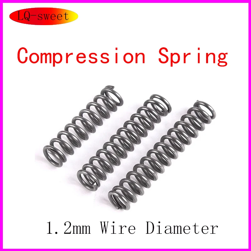 65MN Precision Compression Spring 1.2mm Wire Dia 6-22mm OD | High Elasticity Spring Steel for Electronics, Precision Instruments