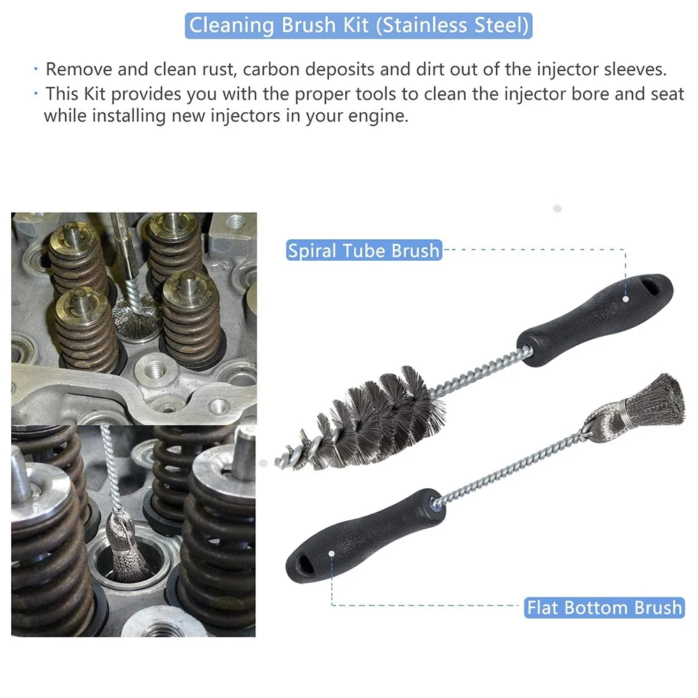 Strumento di rimozione e installazione della tazza del manicotto dell'iniettore con Kit di parti 1994-2003 per Ford Powerstroke 7.3L e Navistar