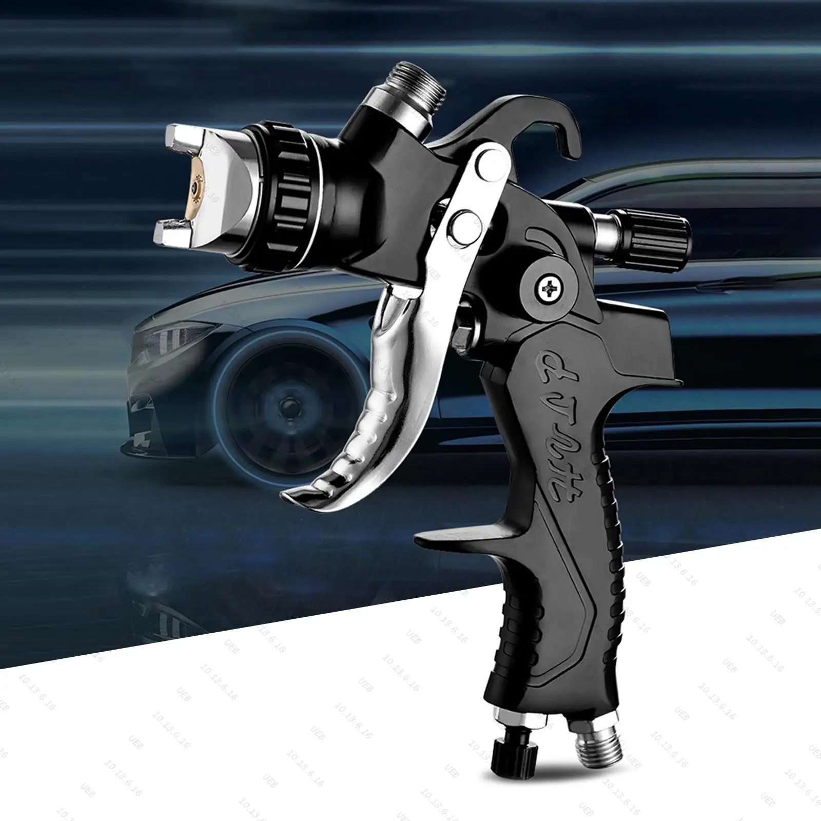 

Профессиональный пневматический краскопульт с адаптером для ремонта автомобилей, высокоточное распыление, пневматический распылитель для покраски дома