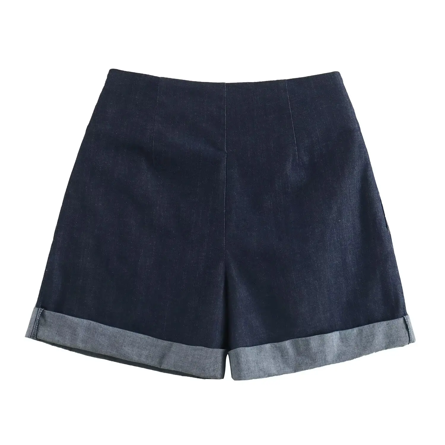 TRAF Paper Bermuda Shorts Woman Summer High Waist Shorts for Women Belt Pleated Women's Shorts Streetwear Skirt Shorts Women