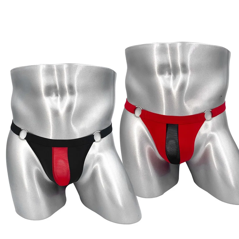 Malha protuberância bolsa g-string t-back tanga masculina biquíni roupa interior de cintura baixa t-back tanga atualizado malha biquíni tangas underpant a50