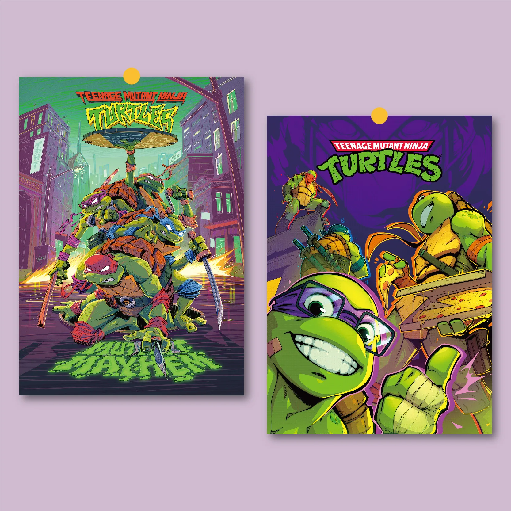 

Teenage Mutant Ninja Turtles Frameless Canvas Poster HD Anime Classic Action Peripheral Wall Art Bedroom Dorm Game Room Decor