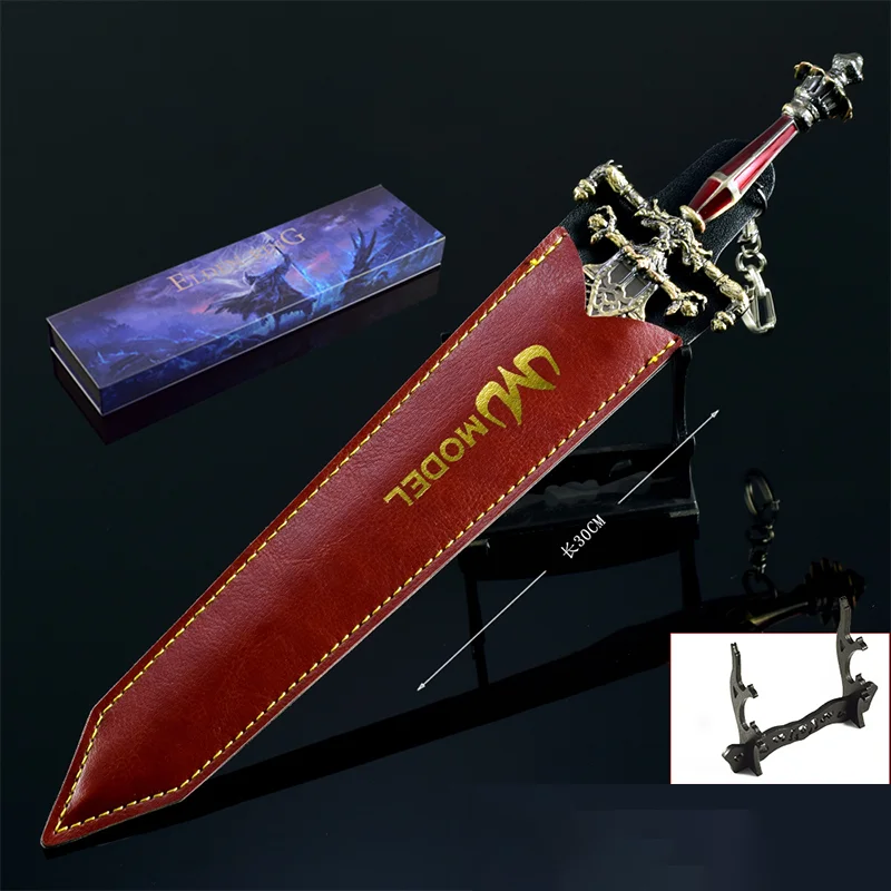 30cm Eldenn jeu périphériques épée de nuit et de flamme artisanat jouets à collectionner couteau jouet Katana Cos accessoires article décoratif cadeaux