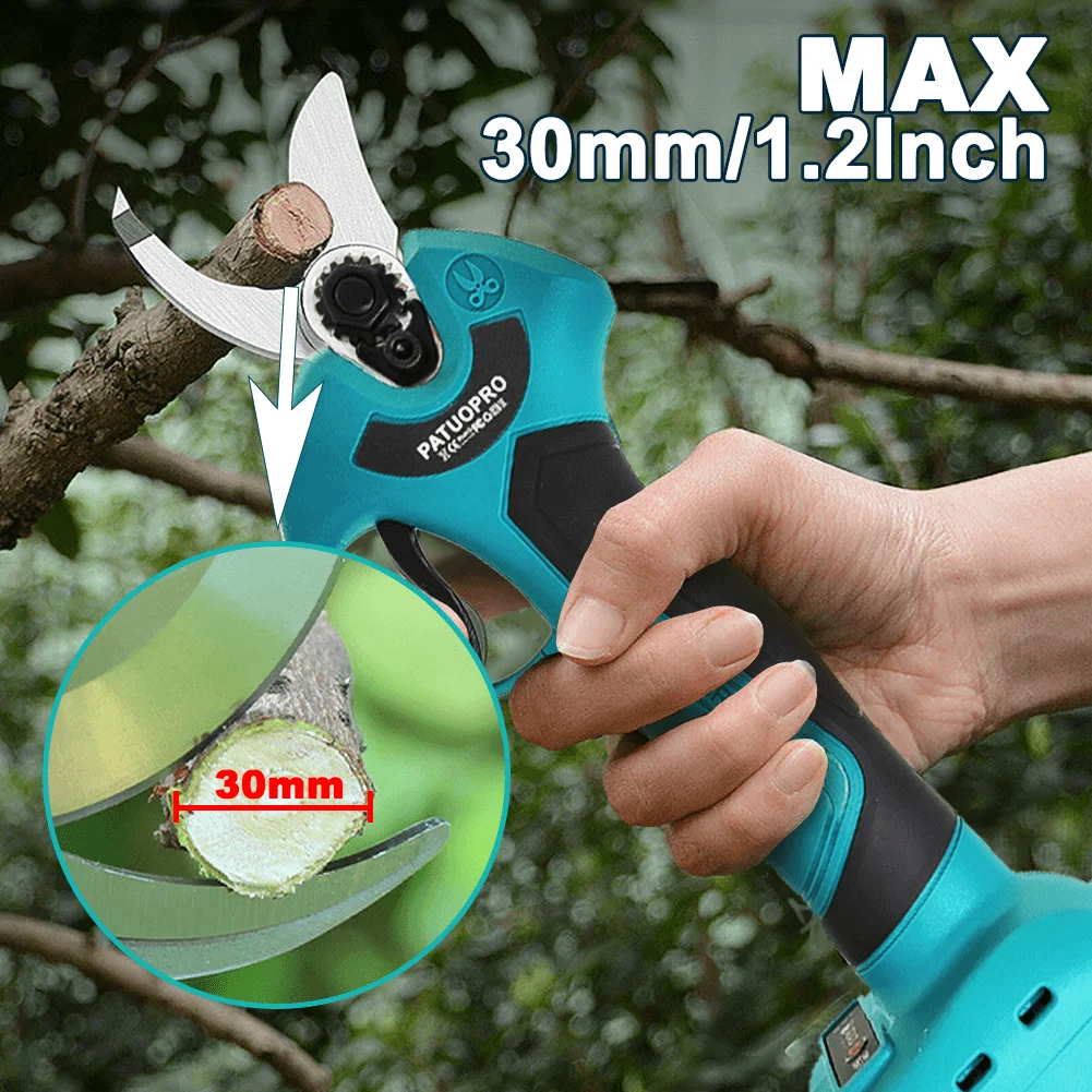 Imagem -03 - Tesoura Elétrica sem Fio Tesouras de Poda sem Escova Jardim Podador Cortador Elétrico para Makita 18v Bateria sem Bateria