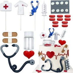 Nurse Cake Topper Nursing Cupcake Toppers Nurse Graduation Cake Decorations RN Theme Party for Nursing Graduation Party Supplies
