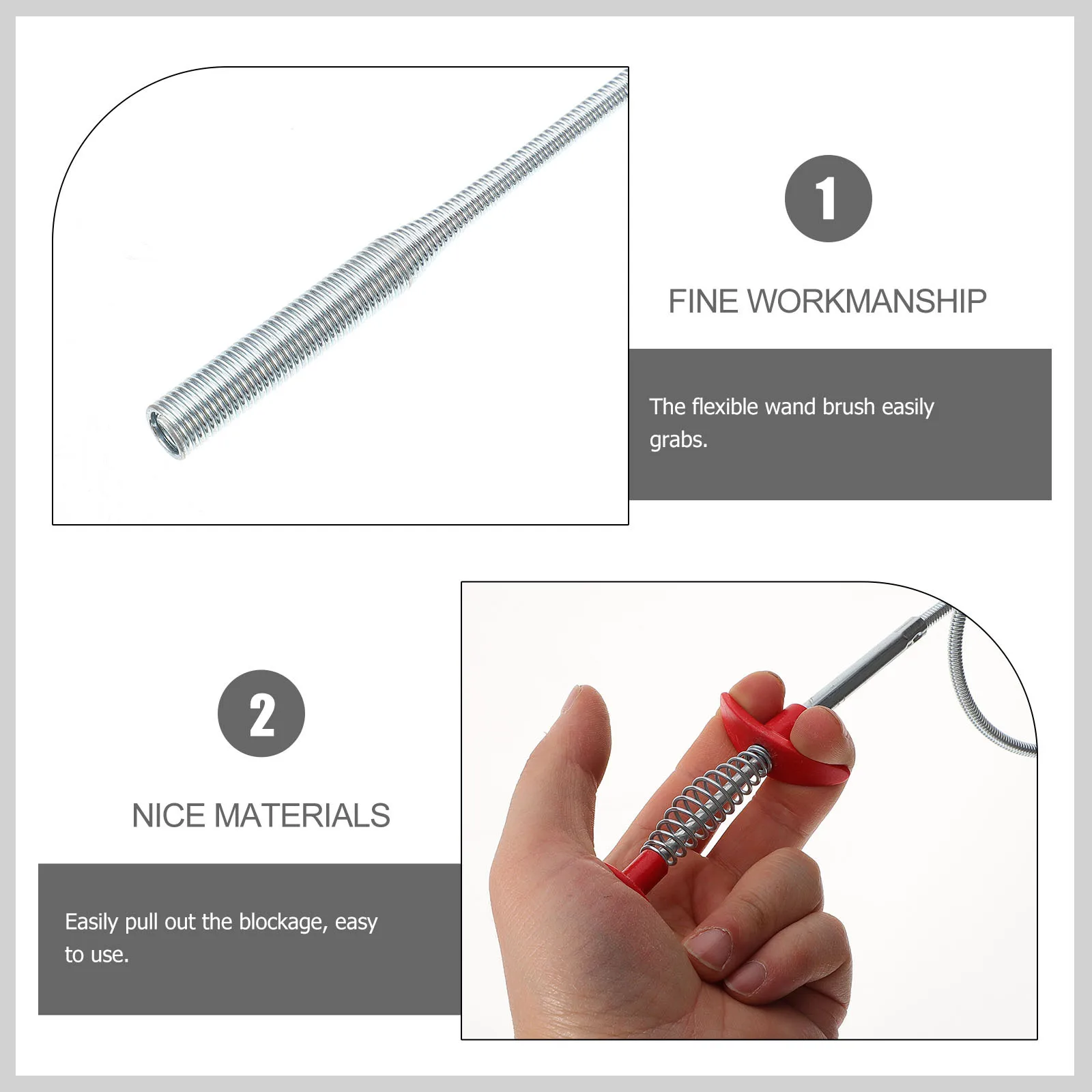 

Drain Cleaner Picker Tool Flexible Drain Grabber For Sink Bathroom Clog Removing Dredge Claw Pipe Cleaning Stick Plumbing