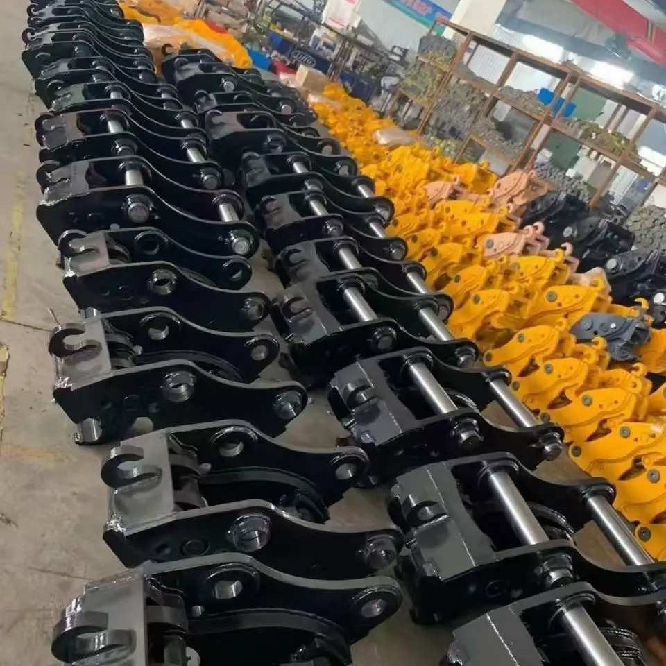 Engate de reboque hidráulico dos acessórios da maquinaria de construção mini escavadeira acoplador rápido do balde engate rápido 1.5-45t