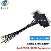 10PCS 2.4Ghz WIFI Internal Antenna FPC 5dBi IPX IPEX Connector Omni Antenna IEEE 802.11 b/g/n WLAN System