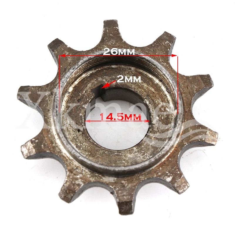 415 Chain 10 Tooth Mini Front Sprocket 10T Cog For 49cc 50cc 80cc 2 Stroke Engines Motorized Bicycle Push Bike parts