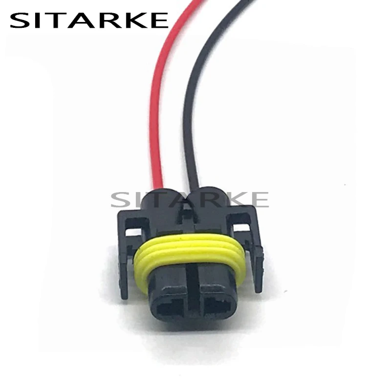 Arnés de cableado para coche, adaptador de 2 pines 12124819 H8 H11, conector automático con Cable de 15CM para faro LED HID, bombilla de luz