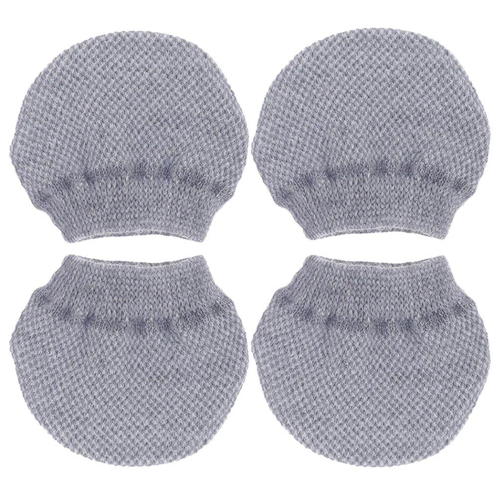 

4pcs Wheel Protective Cover Chair Leg Floor Protectors Grey 6 Inch Table Feet Cover Noise Reduction Home Office Furniture