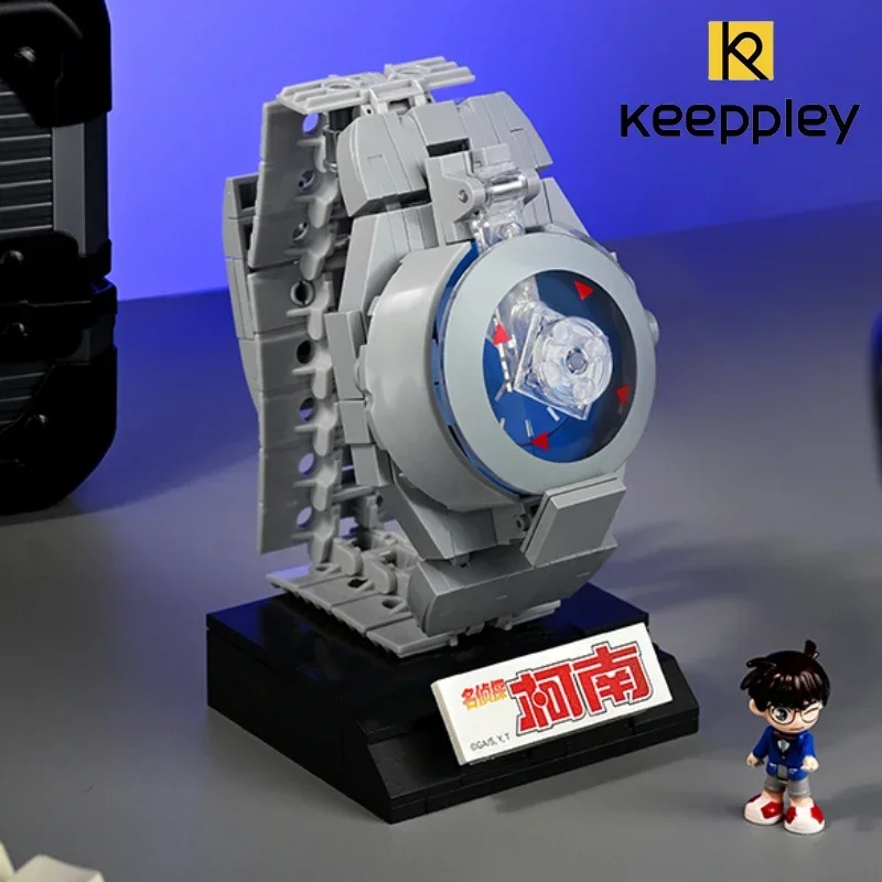 

New Keeppley Building Blocks Original Detective Conan Anime Watch Anesthesia Gun Splicing Model Children's Toys Birthday Gift