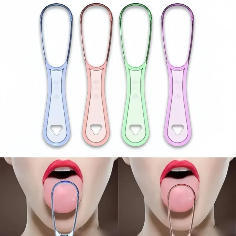 Tongue Cleaner Tongue Cleaning Scraper Reusable Oral Cleaning Scraper Multicolor Oral Hygiene Care Tongue Brush Tool