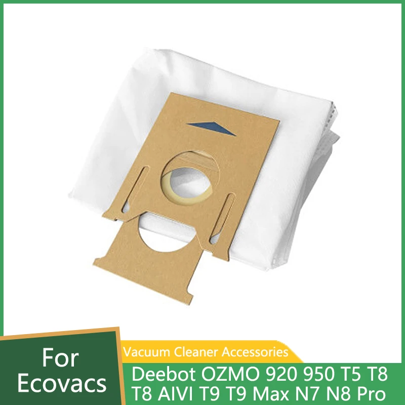 Dust Bags For Ecovacs Deebot OZMO 920 950 T5 T8 AIVI Max T9 Sweeping Robot Vacuum Cleaner Part Garbage Bag Dirty Bin Replacement