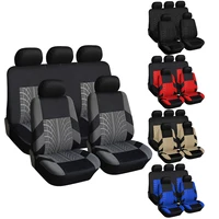 Fundas para asientos de coche con presión de pista de neumáticos, tela Universal, SUV, Van, cubiertas interiores automotrices, compatible con Airbag