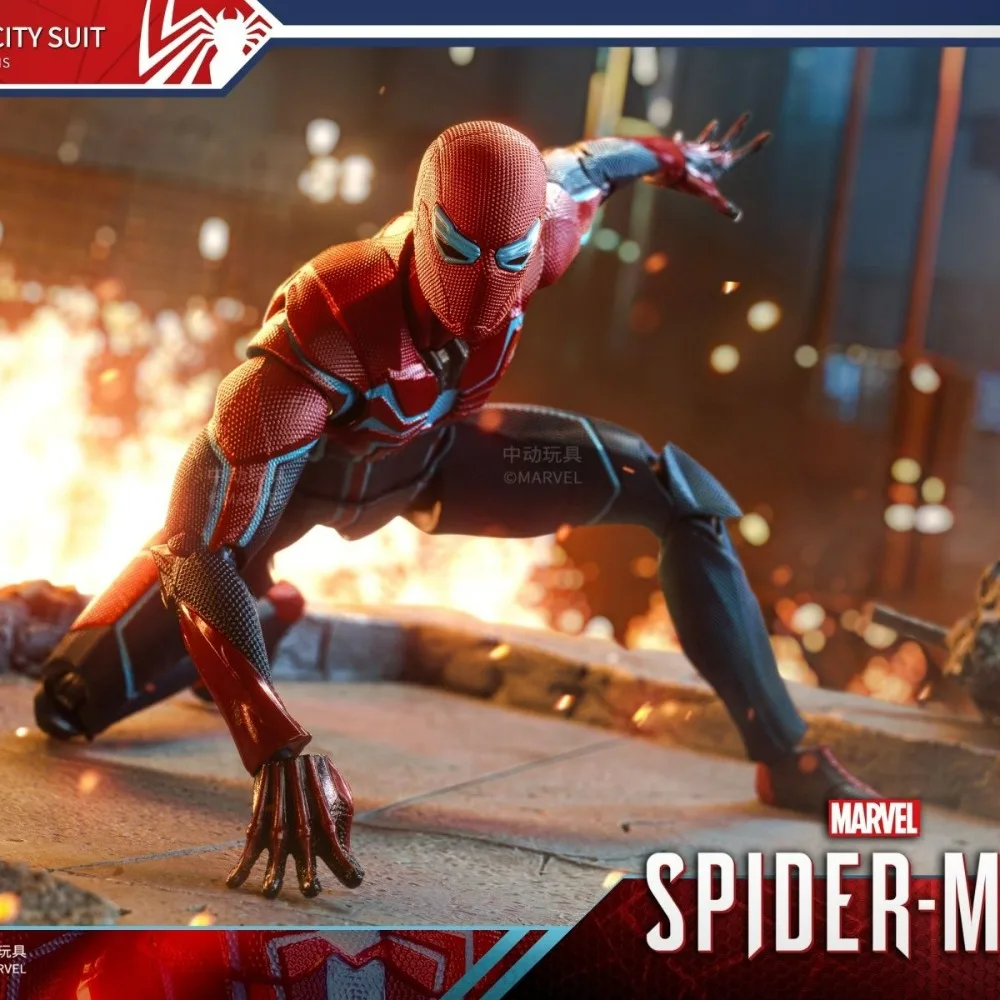 

Официальный Marvel Мстители Человек-паук Скоростной костюм Фигурка Игрушка Витрина Позимая модель Фигурка Коллекционные подарки на день рождения