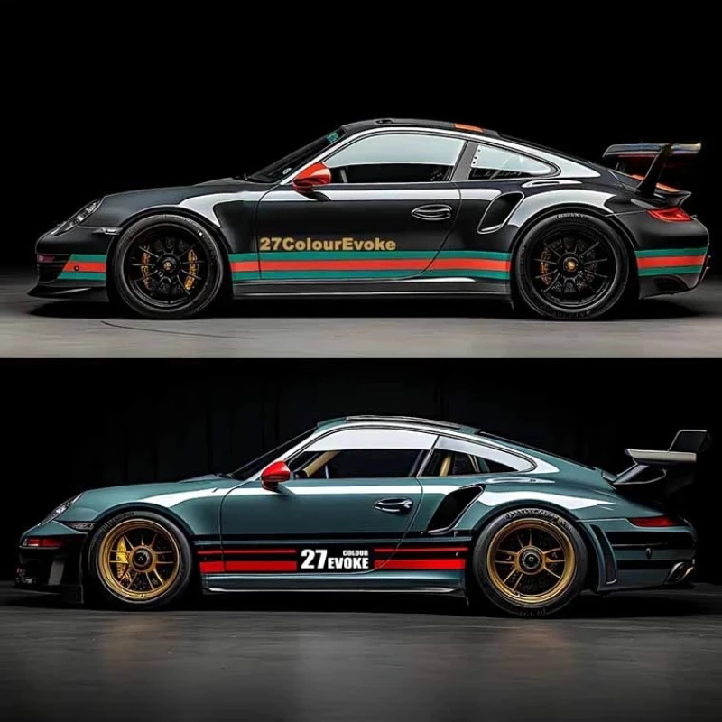 

Виниловая наклейка для автомобиля ДЛЯ Porsche 911 992 718, модификация внешнего вида кузова, модная спортивная наклейка, аксессуары