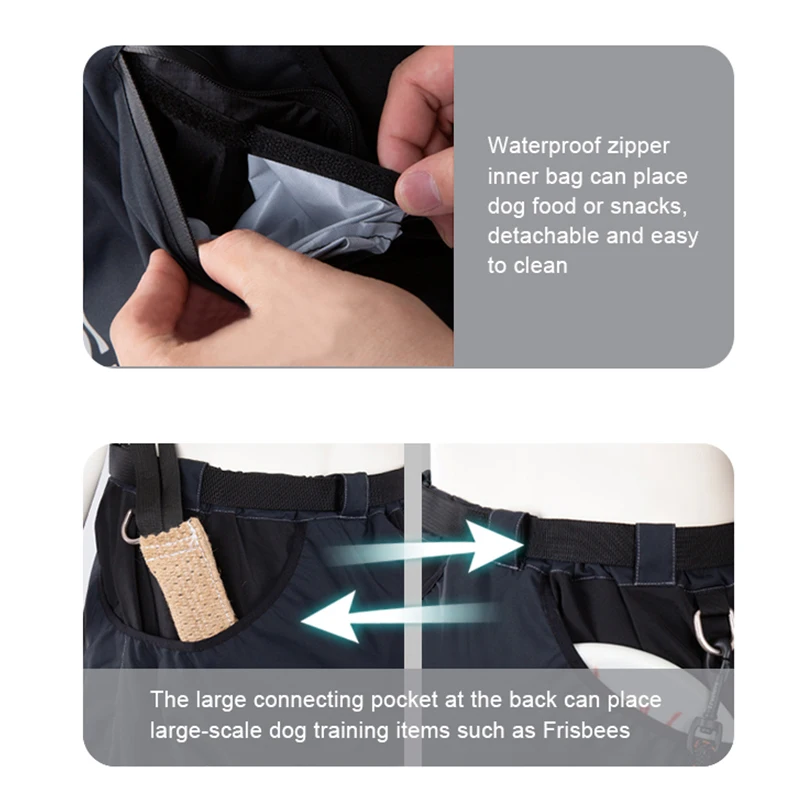 Truelove Pet Training Skirt Dog Trainer Cloth with Multi Pockets Pet Trainers Professional Pet Owner for Men/Women TLQ1901