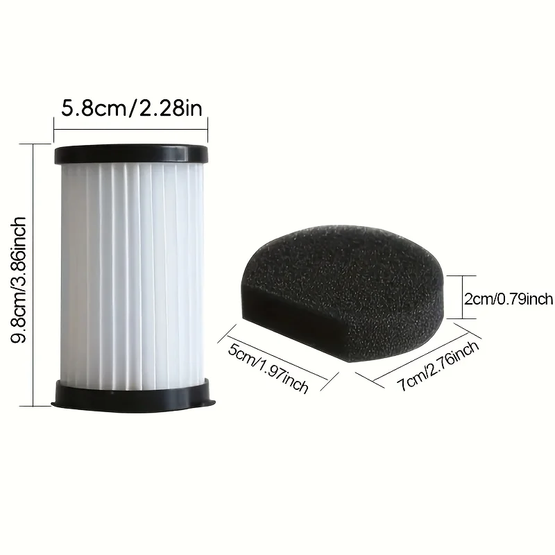 3 عبوات بديلة لفلتر المكنسة الكهربائية Moosoo 3 قطع متوافقة مع E600، V600، D600/D601 - تحسين تدفق الهواء والأداء