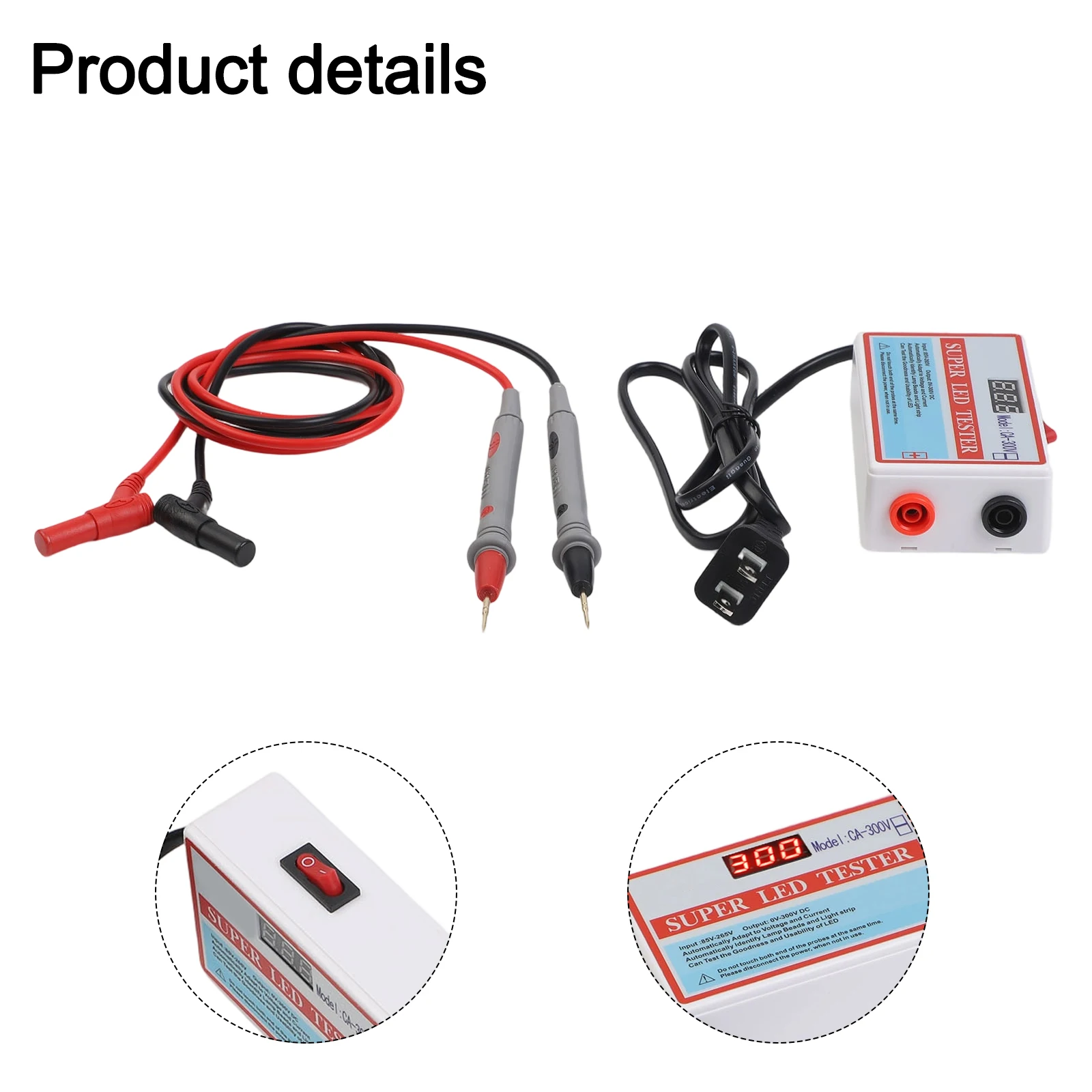 LED TV Backlight Tester Lamp Bead Light Strip Diode Capacitor Voltage Tool With Digital Display For LED Panel Repair Detector