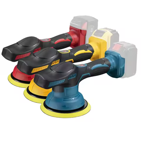 Cordless Car Polisher 8 Gears Adjustable Auto Electric Waxing Sanding Sealing Glaze Tool Fit Dewalt/Milwaukee/makita 20V Battery