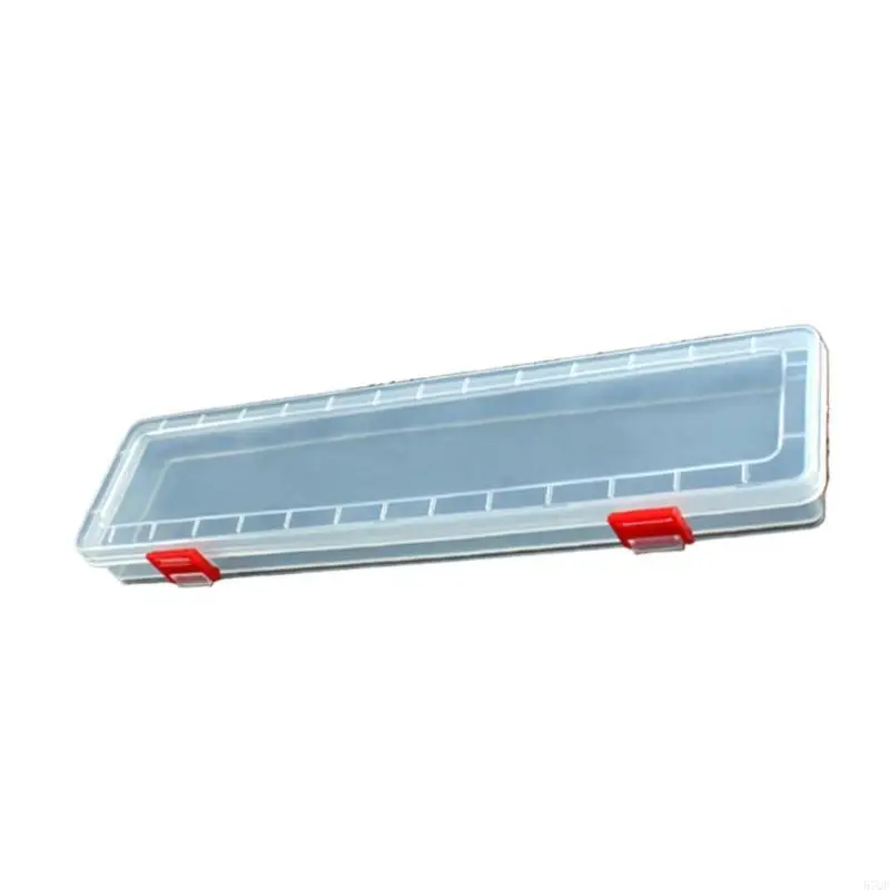 Hộp công cụ 57Qf 14 inch với bìa rõ ràng và bộ phận rộng rãi Tổ chức trường hợp dài hình chữ nhật cho nhà và hội thảo