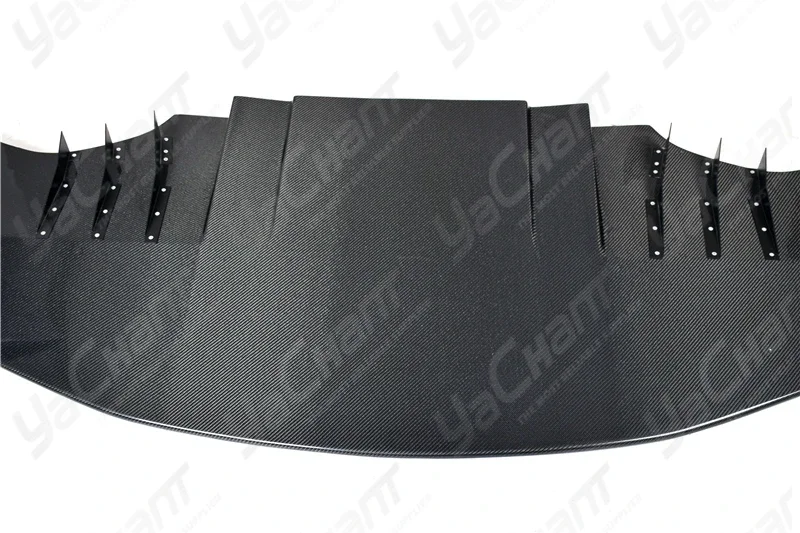 Car-Styling Carbon Voltex Cyber Version Style Front Diffuser 1900mm Wide Fit For 2004-2007 Lancer Evolution 8-9 EVO 8 EVO 9