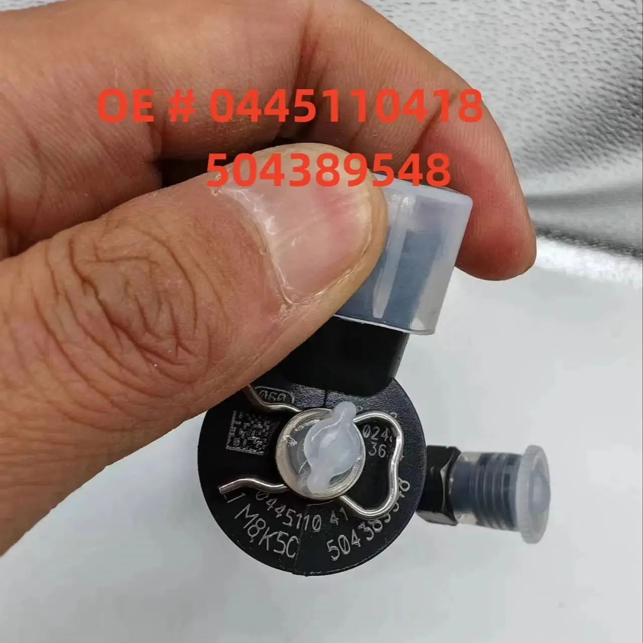 High quality New 0445110418 504389548  Diesel Fuel Injector for Fiat Ducato Iveco Daily Citroen Peugeot 2.3D