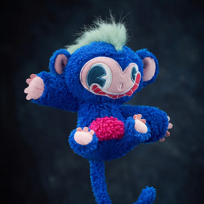 12/43cm Super Vitality Factory Super Alber Plush Toys No Bounds Green Hair Monkey Plush Pendant Super Alber Doll Xmas Cool Gift