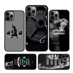 Gym Fitness Bodybuilding Phone Case For iPhone 17 Air 15 16 14 11 12 13 Pro MAX Plus cover shell coque