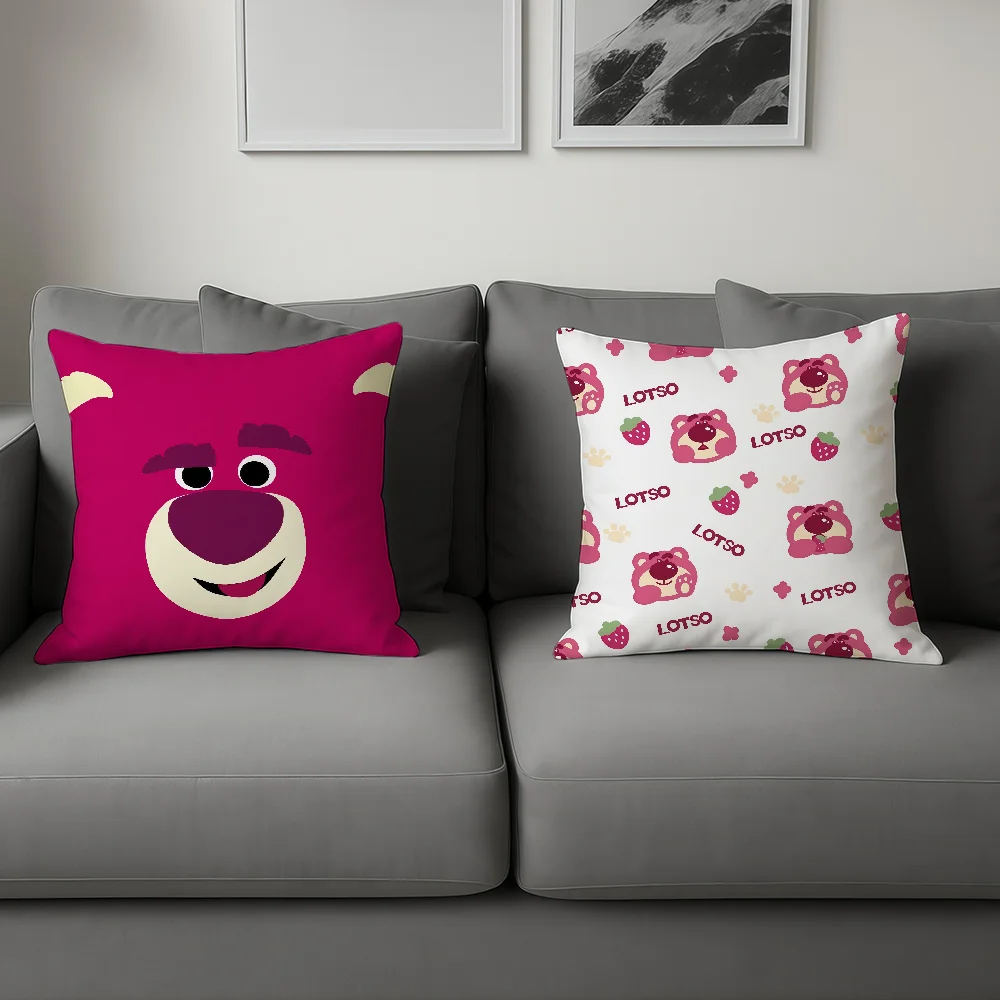 مضحك الكرتون لطيف L-Lotso h-Huggin الدب dn مريحة كيس وسادة ناعم ل أريكة غرفة المعيشة ديكور المنزل أغطية حماية