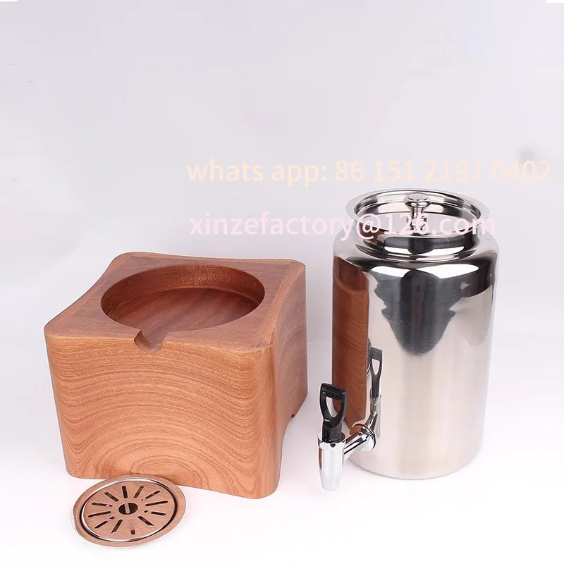 

Настраиваемое деревянное сиденье, штатив для молока, ведро для напитков, штатив для сока, контейнер для соевого молока, штатив для кофе, нержавеющая сталь