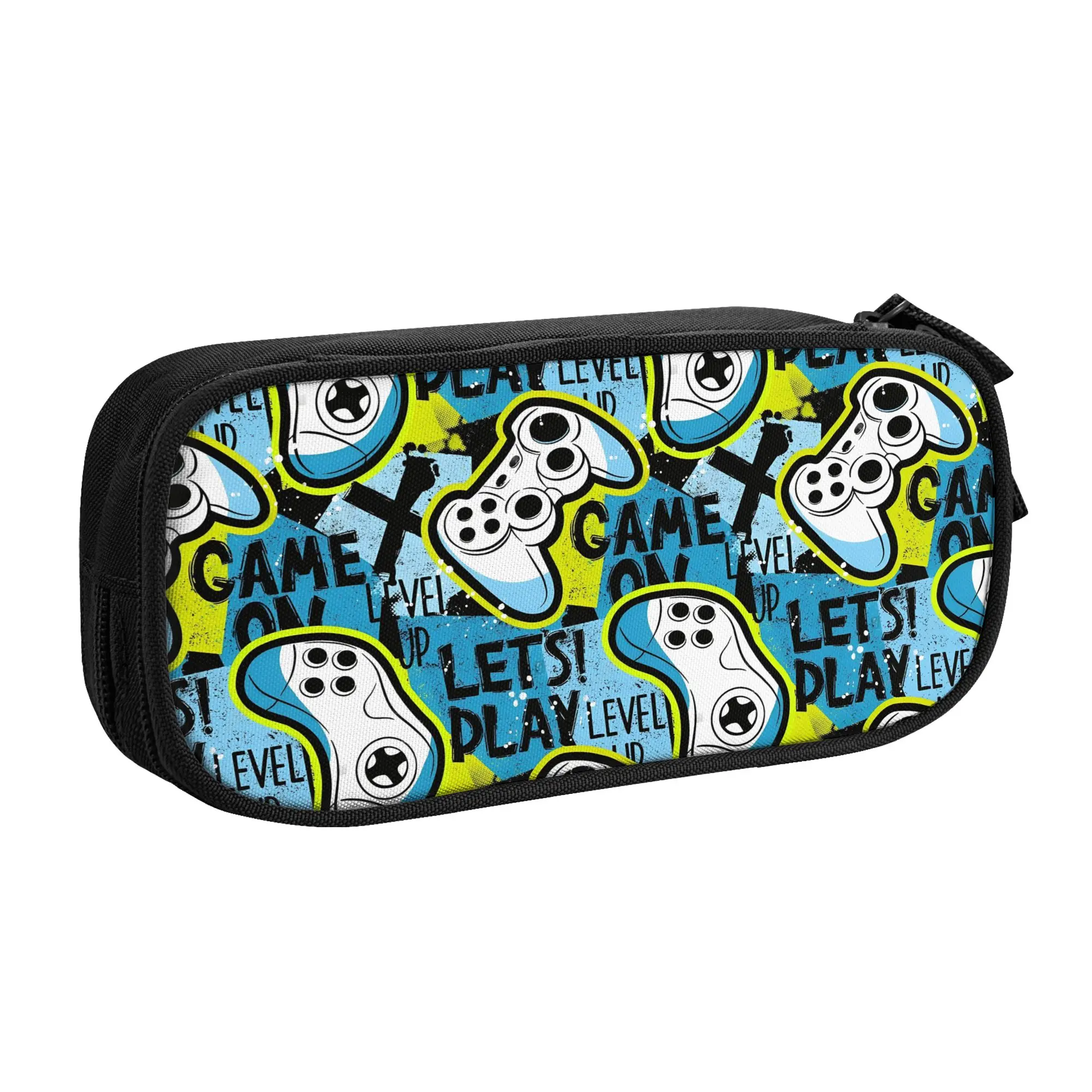 Lovely Video Game Gaming Controller Pencil Case  Pencilcases Pen for Student Big Capacity Pencil Bags Office Zipper Stationery