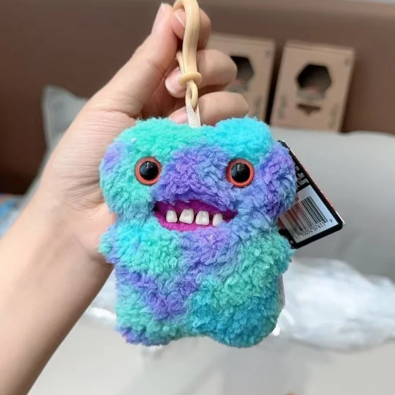 

Fuggler Official Authentic Funny Ugly Teeth Monster Plush Keychain Button Eye Design Soft Pendant Charm For Backpack Purse Bag