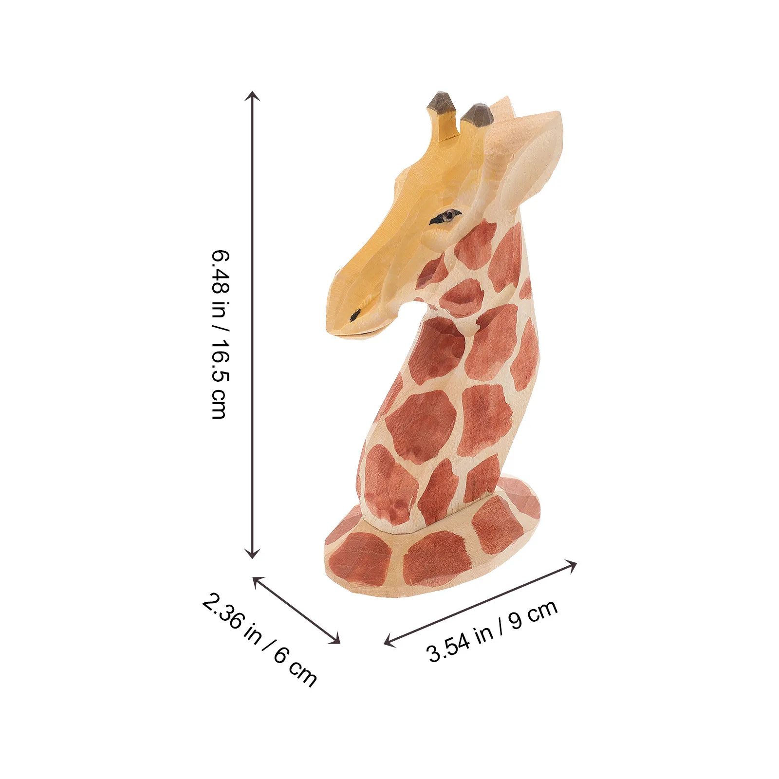 Giraffe Display Rack Wooden Eyewear Holder Chic Eyeglasses Stand for Home Tabletop Ornament Giraffe Glasses Holder