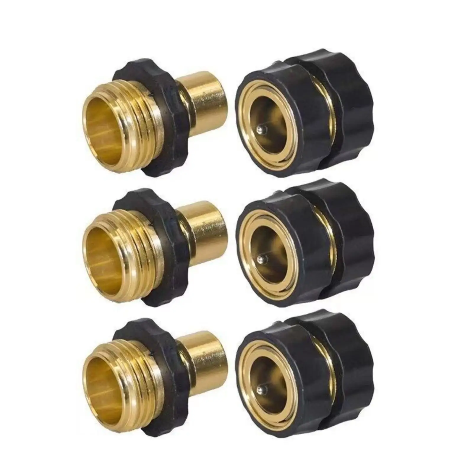 3 Pieces Garden Hose Quick Connector Long-Lasting Hardware High Pressure