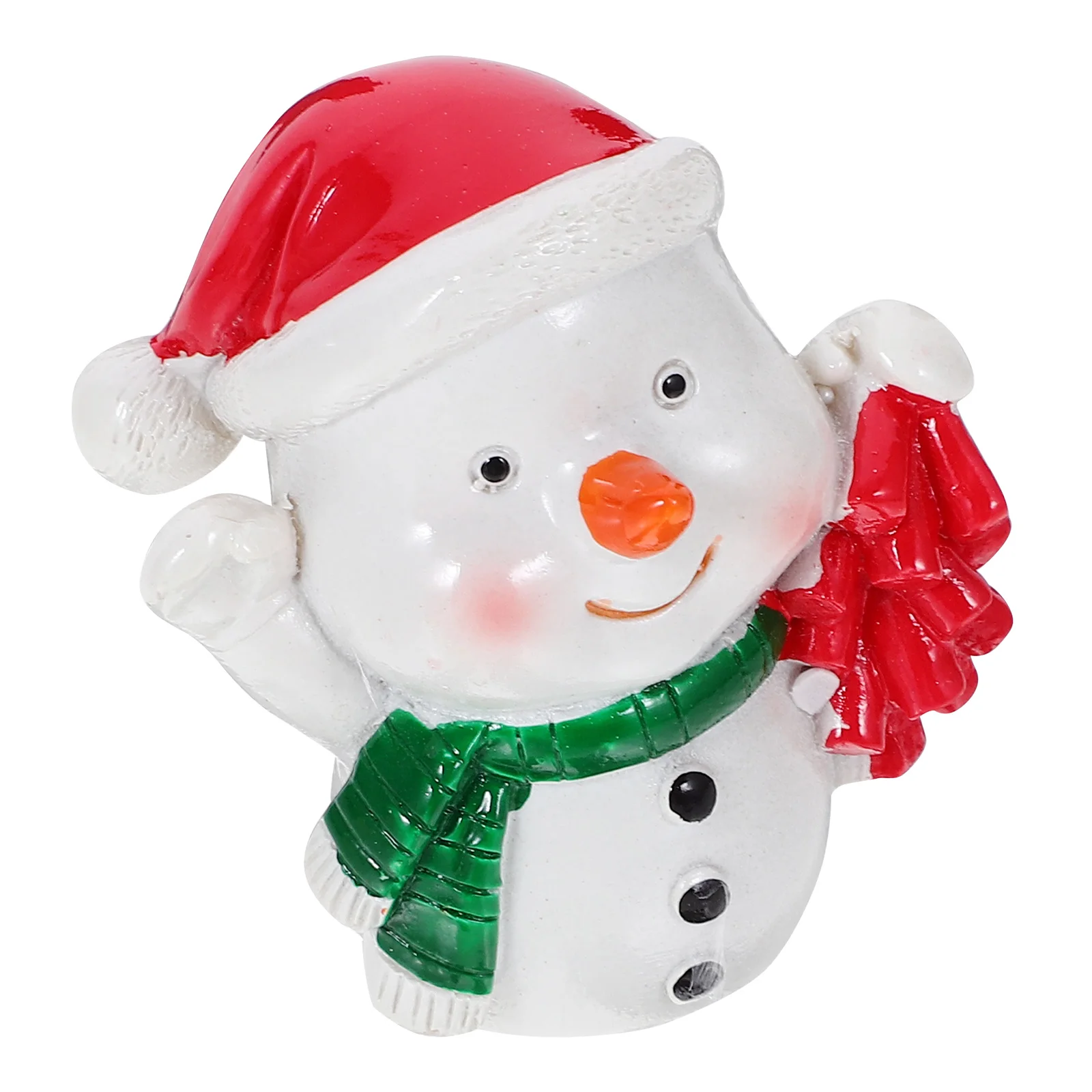 

Snowman Resin Christmas Statue Exquisite Xmas Figure Decor Indoor Outdoor Christmas Themed Resin Craft Decoration
