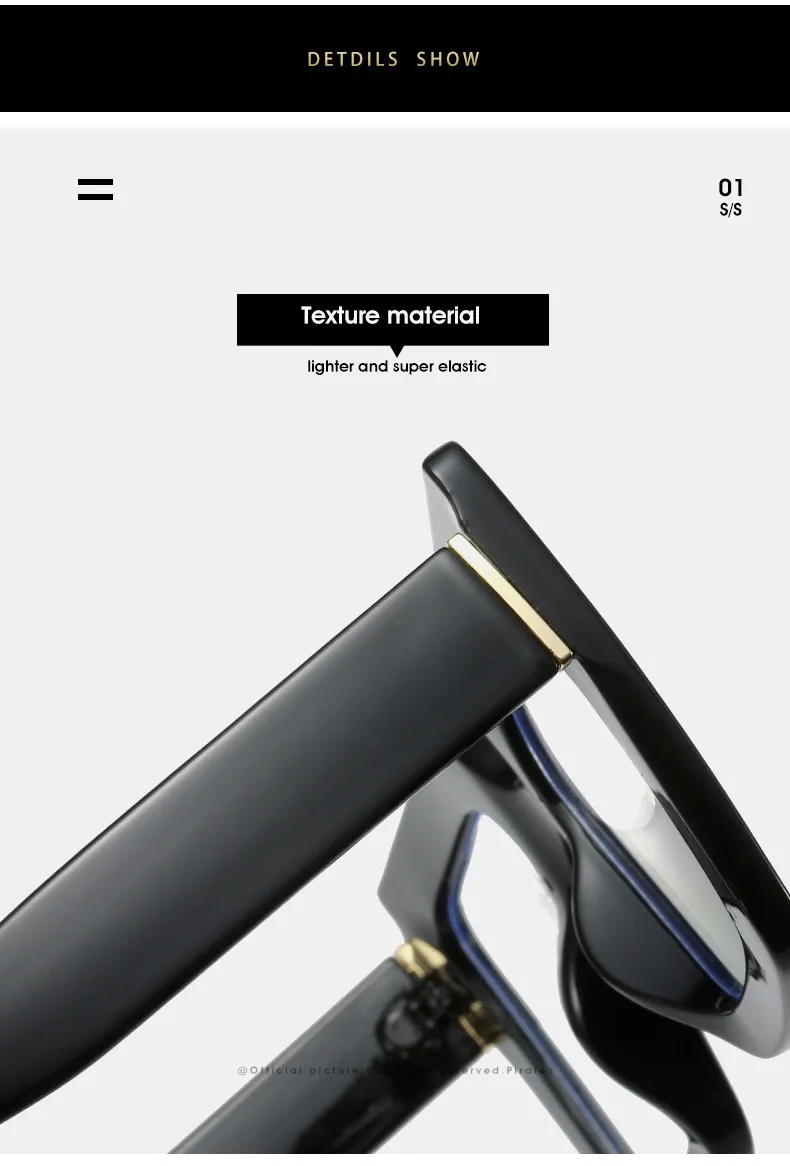 Large Frame Clear Lens Classic Glasses Trendy Square Computer Eyeglass Decorative Eyeglasses Spectacles for Women Men